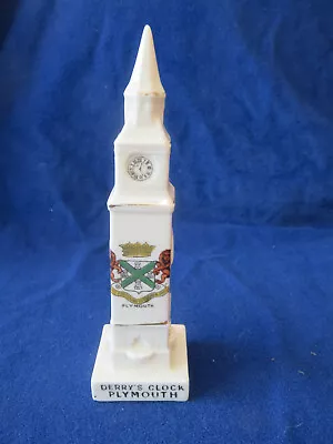 Buy Savoy Crested China Derry's Clock, Plymouth - Matching Plymouth • 3£