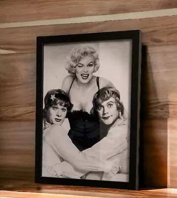 Buy Marilyn Monroe ,Tony Curtis ,jack Lemmon In A A4 Box Framed Picture  • 9.99£