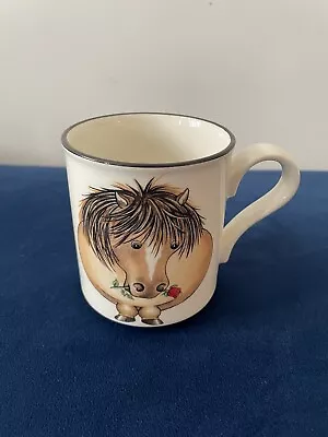 Buy Arthur Wood White Brown Horse Pony Back To Front Mug Cup Made In England • 9.99£
