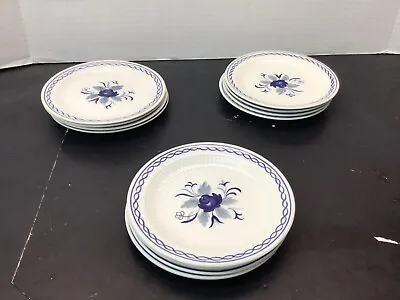 Buy 4 Plate Set Of Adams Baltic Blue English Ironstone Floral 6.25  Bread Plates VGC • 7.59£