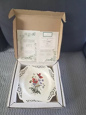 Buy ROYAL CREAMWARE PLATE THE FLORAL GIFT POPPIES Paul Jerrard Pierced Rims 10.5  • 8.99£