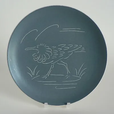 Buy Poole Pottery 1950s Sgraffito Ruff Bird 7  Display Plate Perfect Vintage Incised • 24.95£