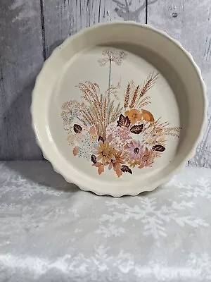Buy Poole Pottery Small Flan Dish Oven To Tableware Summer Glory Design 20 Cm • 5£