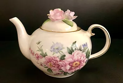 Buy Royale Stratford Country Cottage Teapot Collection Border Peonies, England • 62.53£