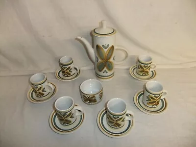 Buy C4 Cinque Ports Pottery The Monastery Rye 15-piece Vintage Coffee Set - 8C3B • 29.93£