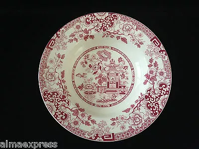 Buy Rare Myott Staffordshire England China RED Indiana - 8  COUPE SOUP BOWL • 15.64£