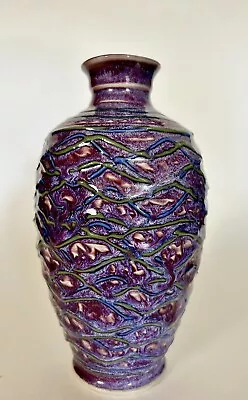 Buy Asian Modern Studio Flambé Glaze Vase -7”H • 36.05£