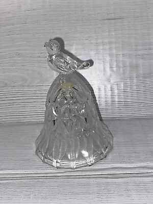Buy Small Vintage Crystal Glass Bell The Byrdes Collection By HOFBAUER 4” • 10£