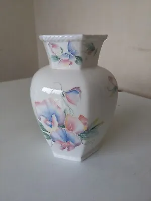 Buy Aynsley Fine Bone China Little Sweetheart Vase 17cm Hexagonal  • 4£