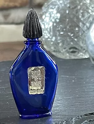 Buy Vintage Bourjois Soil De Paris Blue Glass Mini Perfume Bottle With Original Lid • 4.99£