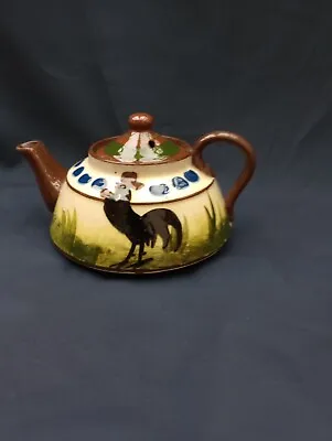 Buy Beautiful Vintage Lingpark Torquay Black Cockerel Teapot  • 8.99£