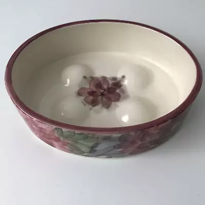 Buy Vintage Hand-painted Soap Dish, Jersey Pottery, Floral Decoration. • 6£