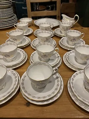 Buy Beautiful Rare Royal Crown Derby China Harvest Poppy Pattern Tea Set For 12 • 149£