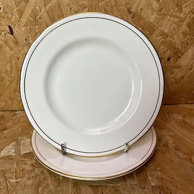 Buy 2 X Vintage Duchess China Ascot White & Gold Side Tea Plate 6.5in 16.5cm Dia • 9.99£