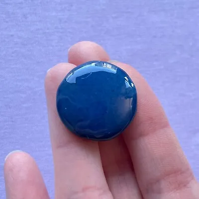 Buy Collectible Royal Barum Ware Ceramic Button In Blue - Vintage/antique • 25£