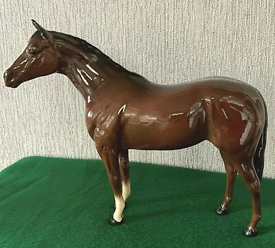 Buy ROYAL DOULTON HORSE THOROUGHBRED MODEL No. DA 53  LARGE BROWN BAY GLOSS PERFECT • 55£