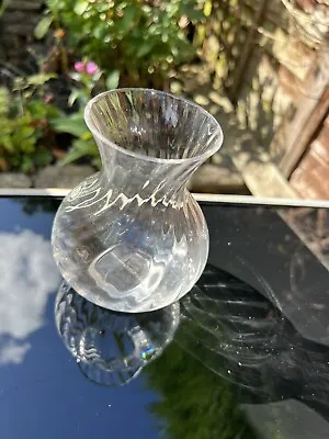 Buy Dartington Crystal Glass Posy Vase - Fluted Swirl Design 13cm/5” Ex Condition • 4.49£