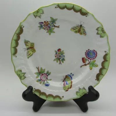 Buy Vintage 1960's HEREND Hungary Queen Victoria Bread & Butter Plate Hand Painted • 64.41£