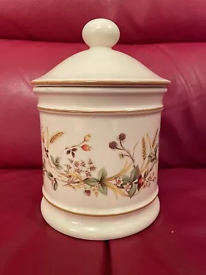 Buy Vintage M&S Ceramic Storage Jar C/w Lid     St Michael  Harvest  Design • 3.99£