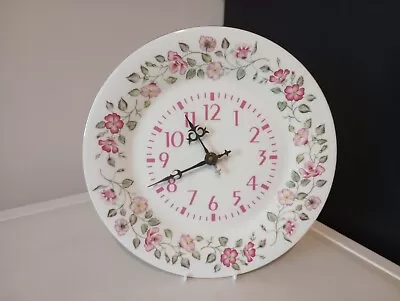 Buy A Royal Osborne Fine Bone China Floral Plate Clock • 15£