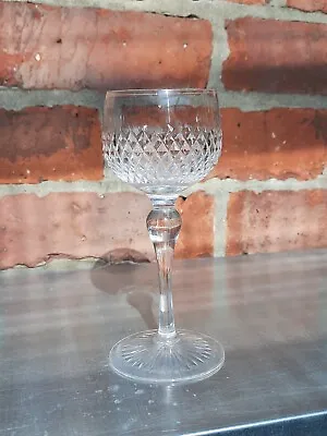 Buy Stuart Cut Glass Crystal Long Stemmed Hock Wine Glasses Signed • 8£