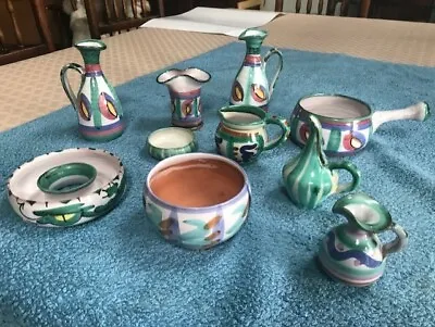Buy Vintage Group Of Cornish Tintangel Pottery X 10 Small Items • 10£