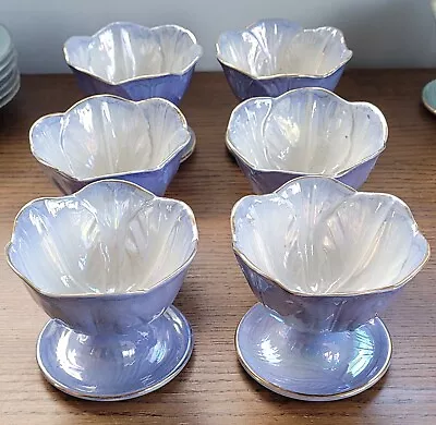 Buy 6 X Maling Pottery Lustreware Harlequin Sundae Dish Bowl  • 20.80£