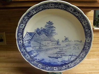 Buy Vintage Delftware Blue Boch Royal Sphinx Wall Plate/ Charger/platter  • 254.22£