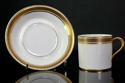 Buy Cauldon Cup Saucer Demi Tasse Greek Key Circa 1900 • 30£