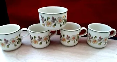 Buy Marks&Spencer Pottery Autumn Leaves  4 Mugs&Plates Kitchenware England • 11.30£