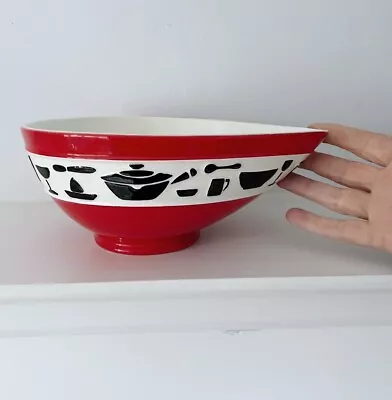 Buy SylvaC 1950s Kitchenalia Red Mixing Bowl - Very Rare 897228 • 70£
