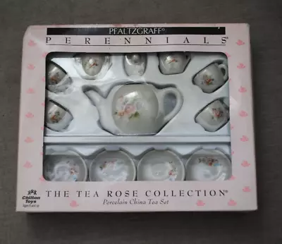 Buy New Sealed Vintage Childs Porcelain China Tea Set 12 Piece Tea Rose Collection • 4.99£