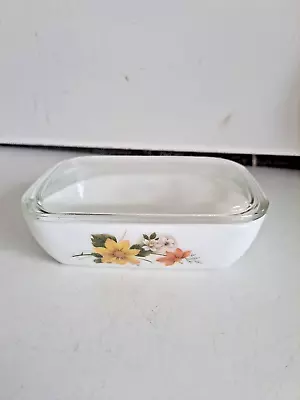 Buy Vintage JAJ Pyrex Autumn Glory Butter Dish With Lid • 5.99£