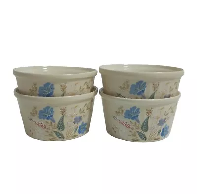 Buy Poole Pottery Ramekins Springtime Oven To Tableware Porcelain White Cream Floral • 12.99£