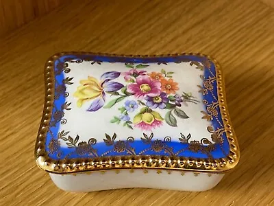 Buy Dresden-China Porcelain German Vintage Trinket Lidded Box With Floral Design • 19.99£