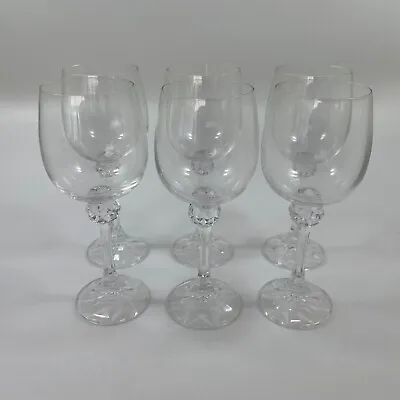 Buy 6 X Crystal Vintage Wine Glasses 230ml Crystalex Julia • 19.99£