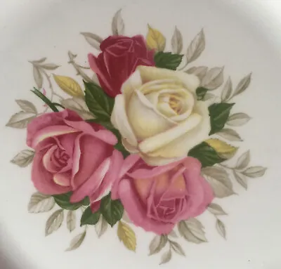 Buy Vintage Queen Anne Bone China  Lady Sylvia  Dinner Plate / Display Plate 26.5 Cm • 9.99£