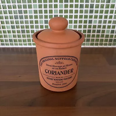 Buy Henry Watson Coriander Herb Jar In Terracotta (Original Suffolk Collection) • 5£