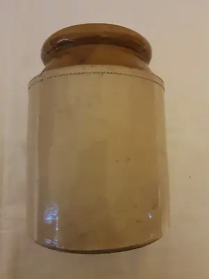 Buy Vintage Saltglazed Stoneware Jar Storage Pot Vase 20cm Inches Tall • 8£