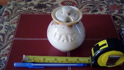 Buy Fosters Studio Pottery Jam Preserve Pot With Lid Cream Honeycomb Glaze. 4.25  H. • 8£