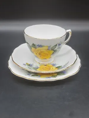 Buy Royal Vale Trio Cup Saucer Plate Floral Bone China Made In England • 14.86£