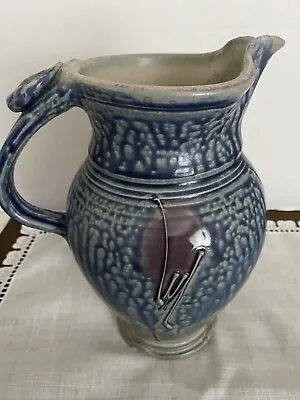 Buy Art Studio Handcrafted Salt Glaze Art Pottery Vase/water Pitcher • 26.55£