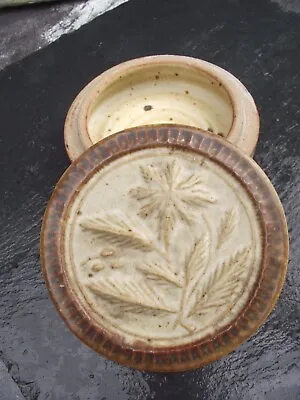 Buy Vtg Great Oak Irish Studio Pottery Floral Relief Lid Trinket Desk Tidy Stash Box • 7.06£