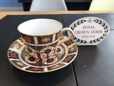 Buy Royal Crown Derby Old Imari 1128 Bone China Tea Cup And Saucer 1992 Damaged • 23£