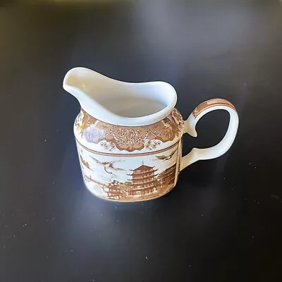 Buy Gracie China Brown Willow Pattern Creamer - Elegant Addition To Your Tableware • 24.33£