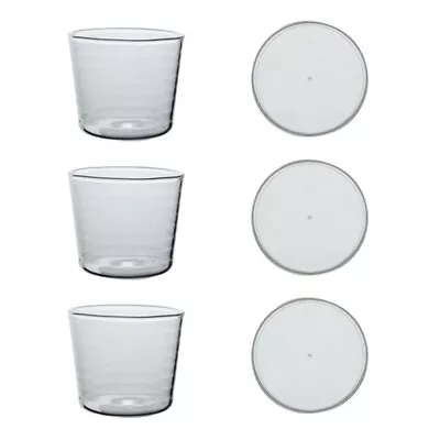 Buy Mini Glass Salad Bowl Set With Lid For Dips And Desserts • 14.49£
