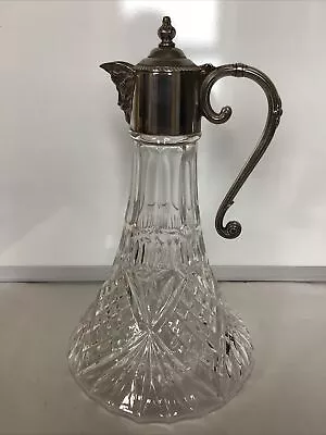 Buy Large Claret Jug With Silver Plated Pourer & Handle 30cms Tall • 9.99£
