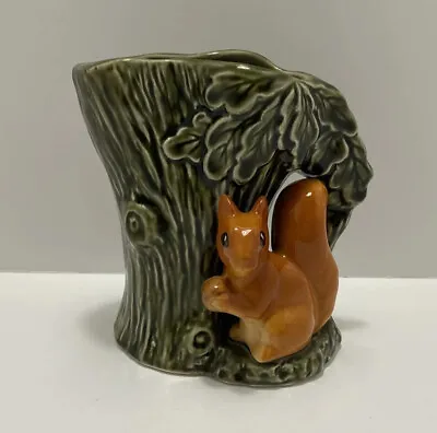 Buy Vintage Sylvac Pottery Squirrel On Green Tree Stump Vase 4233. Original Sticker • 5.99£