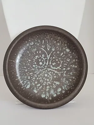 Buy VTG Signed 1970s Studio Pottery Taupe Glazed Ceramic Squat Shaped Bowl Dish - 7  • 19.92£