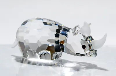 Buy Swarovski Crystal Glass Figure Small Rhino 151521 With Box & Cert - Retired • 39.99£